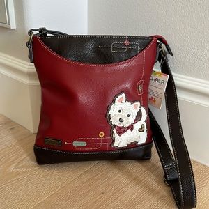 NWT!! CHALA MESSENGER WESTIE HANDBAG